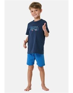 Пижама WORLD SET, темно-синий Schiesser