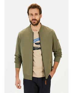 Толстовка на молнии MIT STEHKRAGEN, темно-зеленый Camel active