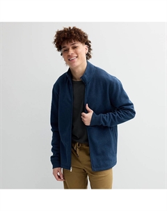 Мужской свитер, флисовый кардиган с молнией во всю длину, темно-синий Sonoma goods for life