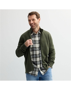 Мужской свитер, флисовый кардиган с молнией во всю длину, цвет Olive Sonoma goods for life