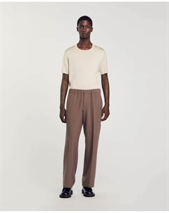 Широкие мужские брюки, коричневый Sandro