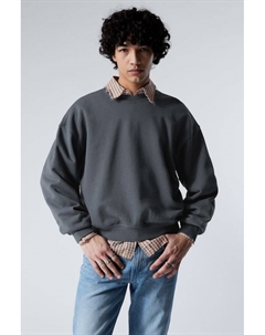 Толстовка свободного покроя из плотной махровой ткани, голубой Weekday