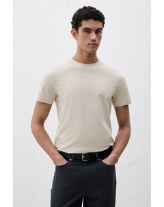 Облегающая футболка, бежевый H&m