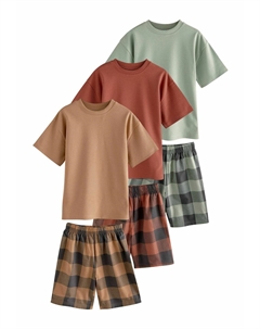 Пижама CHECK 3 PACK STANDARD, зеленый Next