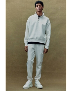 Толстовка свободного кроя с застежкой-молнией, бежевый H&m