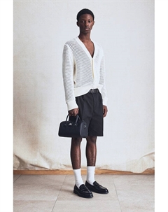 Шорты-Бермуды свободного кроя из твила, черный H&m