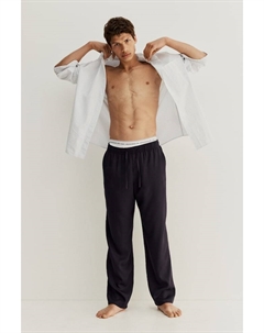 Брюки свободного кроя из лиоцелла, синий H&m