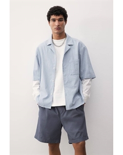 Шорты из парусины классического кроя, синий H&m