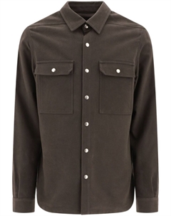DRKSHDW застегивающаяся на пуговицы рубашка-пиджак, серый Rick owens