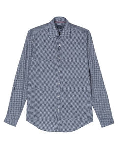 Рубашка с геометричным принтом, синий Paul & shark