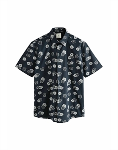 Рубашка SHORT SLEEVE PRINTED, синий Next