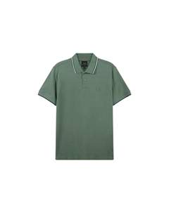 Рубашка поло мужская темно-зеленая, темно-зеленый Armani exchange