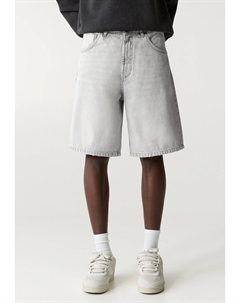 Джинсовые шорты BAGGY, светло-серый Pull & bear