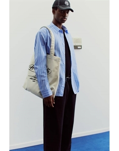 Поплиновая рубашка классического кроя, мультиколор H&m