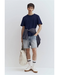 Узкие джинсовые шорты, синий H&m