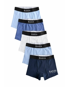 Боксеры 5 PACK, синий Baker by ted baker
