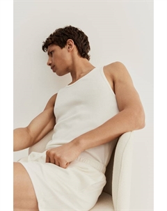 Хлопковая майка и шорты для сна, белый H&m