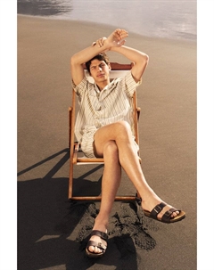 Рубашка для сна и шорты из хлопкового трикотажа, мультиколор H&m