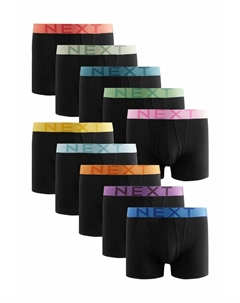 Боксеры 10 PACK, черный Next