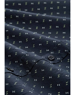 Рубашка темно-синего геометрического минималистичного дизайна Mit Allover, темно-синий Tom tailor