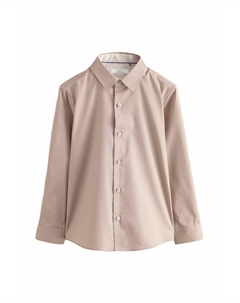 Рубашка LONG SLEEVE SMART TRIMMED STANDARD, серо-коричневый Next