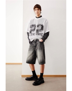 Мешковатые джинсовые шорты, синий H&m