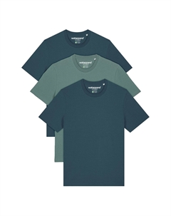 Базовая футболка 3ER MULTIPACK, светло-голубой Watapparel