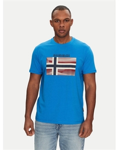 Футболка обычного кроя S-Lari NP0A4IE5B2W1, синий Napapijri