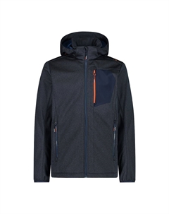 Спортивная куртка Zip Hood 32A1737 softshell, синий Cmp