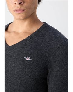 Джемпер V NECK, темно-серый Gant
