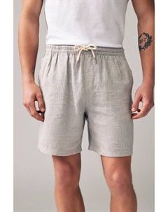 Шорты из хлопка и льна, серый Next