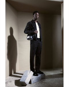 Элегантные брюки свободного кроя из льняной ткани, черный H&m