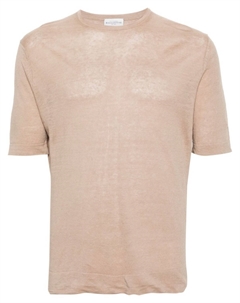 Льняная футболка, нейтральный цвет Ballantyne