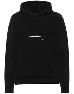 Декорированное худи, черный Dsquared2
