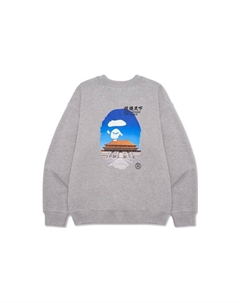 Толстовка Bape Ape World Series для мужчин, серый A bathing ape®