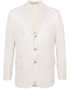 Льняной пиджак, нейтральный цвет Eleventy