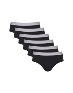 Трусы Go ABC 2.0, 6 шт., эластичный пояс, для мужчин, черный Sloggi