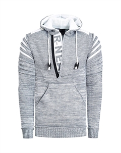 Худи современного трикотажного дизайна, серый Rusty neal