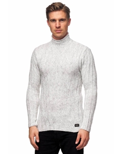 Пуловер с теплым воротником-стойкой, серый Rusty neal