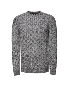 Вязаный свитер с красивым узором, серый Rusty neal