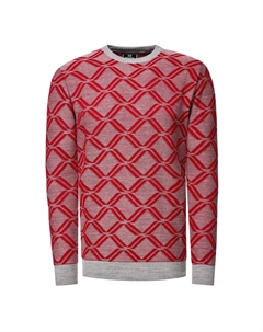 Свитер в великолепном клетчатом дизайне, цвет Grau Rot Rusty neal