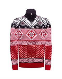Вязаный свитер с зимним узором, красный Rusty neal