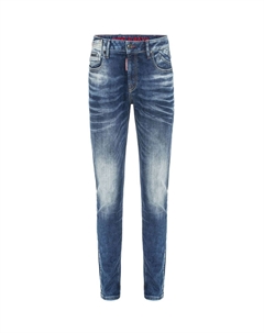 Джинсы с великолепной вышивкой, синий Cipo&baxx