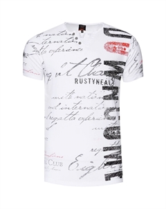 Футболка Рубашка с модной планкой на пуговицах Rusty neal