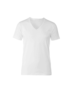 Мужская футболка, V-образный вырез, фокус, белый Calida