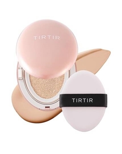 Тональная основа Mask Fit All Cover Pink Cushion Foundation - бархатисто-матовая с высокой степенью покрытия Tirtir