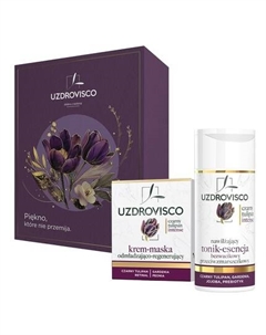 Интенсивный омолаживающий восстанавливающий крем-маска набор - 50 мл крем-маска и 150 мл увлажняющий тоник-эссенция Czarny tulipan