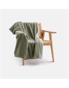 Плед флис-шерпа Maxine зеленый Laredoute