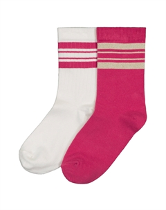 Комплект из двух пар носков изготовленных во Франции розовый Laredoute