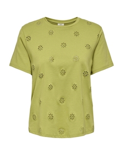 Футболка с круглым вырезом зеленый Jdy